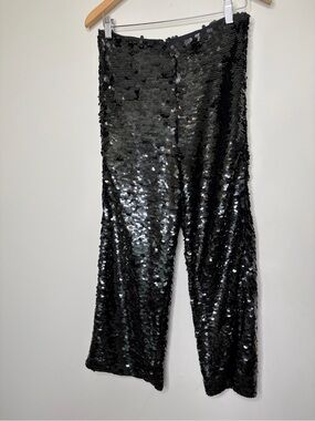 alexie black sequin pants party New Year’s Eve going out